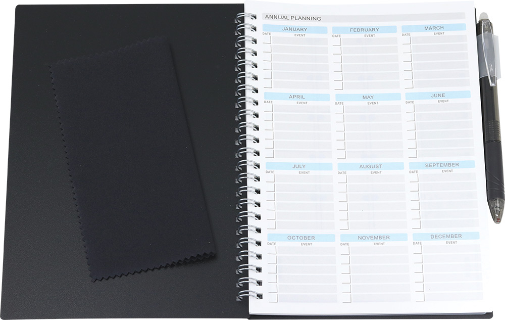 241020-EC Set SMART NOTE: notes spiralni A5+piši-briši olovka+krpica sort P96 NETTO