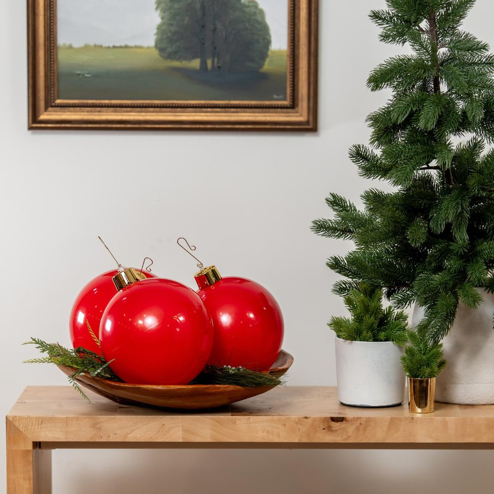 160293 Holiball Mini klasik crveni trio 20cm